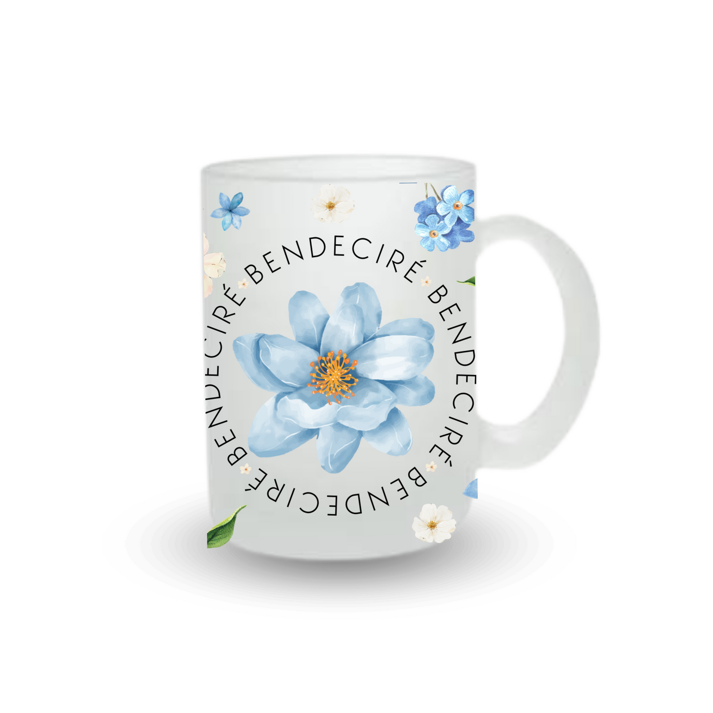 Bendeciré 11OZ GLASS MUG FROSTED