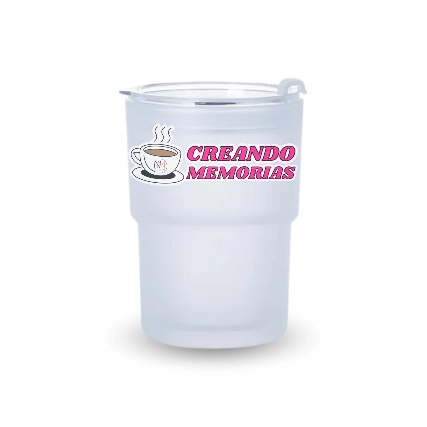 CUSTOMIZE - 13OZ GLASS TUMBLER WITH LID